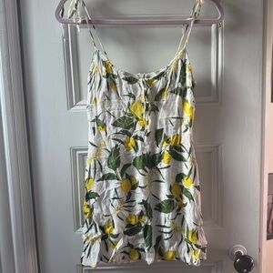 Pull & Bear lemon print mini dress